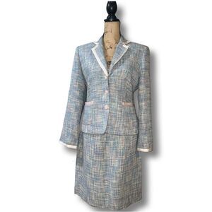 Chadwick’s Women’s 2 Piece Blazer & Skirt Tweed Women’s Suit size 10P